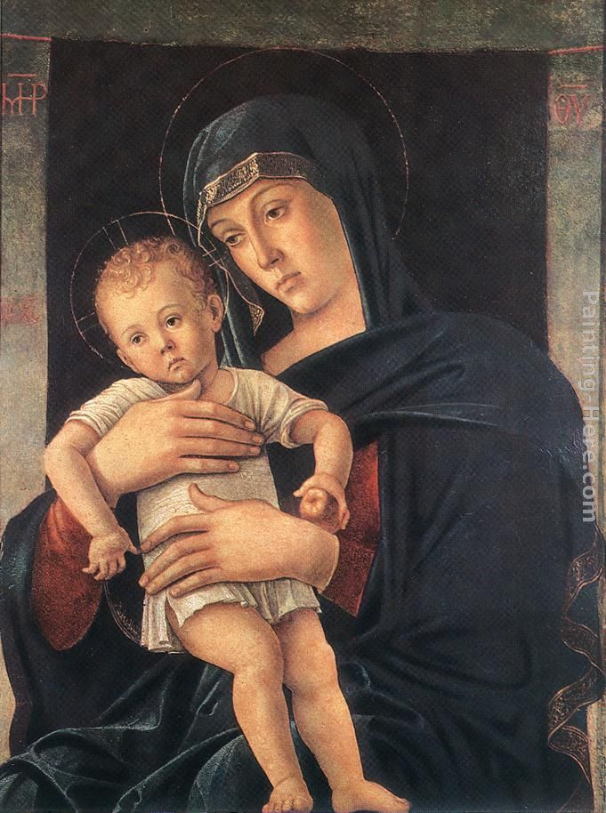 Madonna with the Child painting - Giovanni Bellini Madonna with the Child art painting